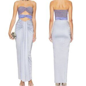 Baobab Giselle Maxi Dress Strapless Ruched Party Evening Resort Vacation